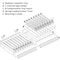 Azar Displays Clear 8 Compartment Divider Bin Cosmetic Tray with Pushers - 8 Slots per Tray, 2-Pack 225830-8COMP-CLR-2PK - alternate 6